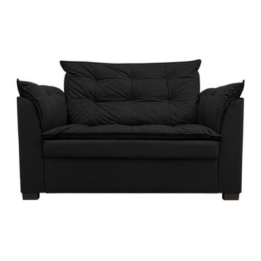 Imagem de Sofá Dandara 2 Lugares Suede Compacto Estofado Confortável Suede Diver