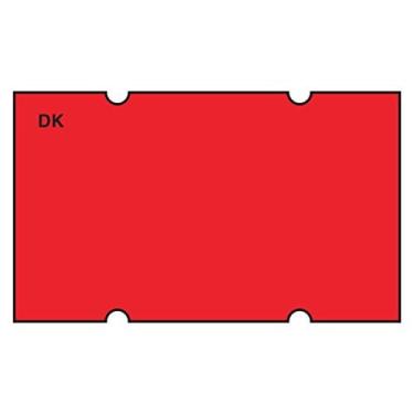 Imagem de DayMark Safety Systems IT120651 DuraMark Date Coder Etiqueta permanente em branco, para DM5 SpeedyMark 5, pistola de marcação de 3 linhas, vermelho florescente (pacote com 6 rolos)