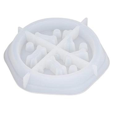 Imagem de AYNEFY Molde de Silicone para Tigela de Animais de Estimação, Molde de Resina de Silicone para Placa de Alimentos para Animais de Estimação, Alimentador (Molde de silicone para prato de comida de cachorro)