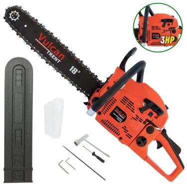 Imagem de Motosserra Profissional Vulcan Vsl550 à Gasolina 2t 55cc 4hp 11.000rpm Com Ponta Rolante 18"