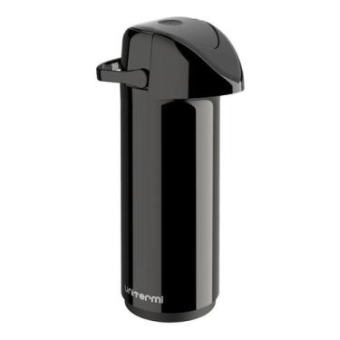 Imagem de Garrafa Térmica Café Chá 1 Litro Preto Pressão de Apertar Unitermi