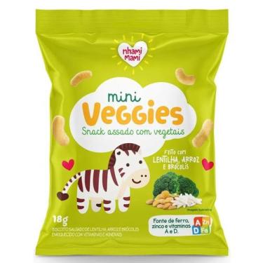 Imagem de Mini Veggies Snack Lentilha Arroz E Brócolis 18g Nhami Mami
