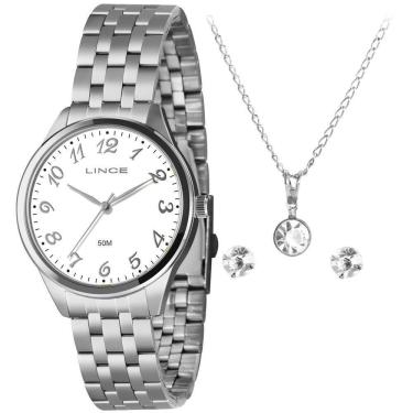 Imagem de Relógio Lince Feminino Lrm4751L40 K03Db2Sx Prateado Semijóia