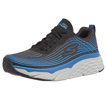 Imagem de Skechers Tênis masculino Max Cushion Elite Performance para caminhada e corrida, Preto/azul, 41