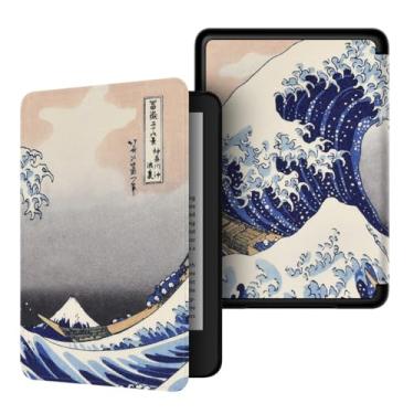 Imagem de Akacy Nova capa com padrão pintado para Kindle 15.2 cm 10th Case, leve e segura para água, capa protetora dobrável geração 2019 versão (11)