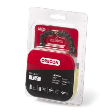 Imagem de Oregon Corrente de motosserra T52 X-Grind - 9,5 mm de perfil baixo x 0,04 cm para barra de 35,56 cm, número do modelo T52/91VXL052G, cinza