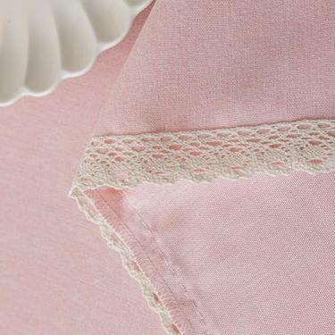 Imagem de Toalha de mesa de linho para mesas retangulares, toalha de mesa de tecido de cor sólida com borda de renda, pesada texturizada, toalha de mesa lavável sem rugas, capa de mesa para cozinha, festa