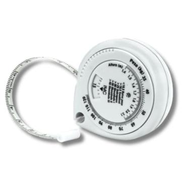Imagem de Incoterm Fita Métrica Corporal, Trena Antropométrica com Cálculo de IMC, com Trava Manual