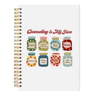 Imagem de LADOCK Caderno espiral de terapeuta de aconselhamento, diário de terapia para mulheres, caderno de presentes para conselheiros, diário de aconselhamento de psicologia, presentes para conselheiros