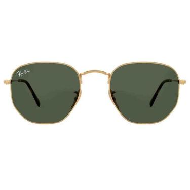 Imagem de Óculos de Sol Dourado Ray-Ban Hexagonal Flat Lenses RB3548NL-Unissex