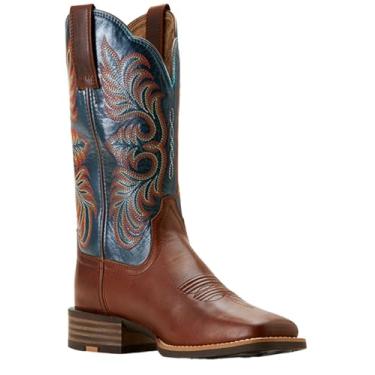 Imagem de Ariat Bota feminina Gillette Western, Midnight Black/Dark Brick, 9.5 Wide