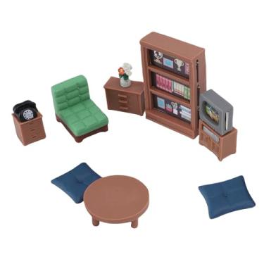 Imagem de Jiawu Conjunto de Móveis de Casa de Bonecas Realistas Em Miniatura para Decoração de Sala de Estar, Mini Acessórios de Móveis Em Escala 1:12 para Entusiastas, Miniaturas de Casas de Bonecas Com