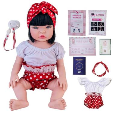 Imagem de Bebe Reborn Corpo 100% Silicone Bolsa Maternidade Enxoval Completo