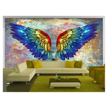 Imagem de Papel De Parede 3D Arte Asas Selfie Insta Cores 3,5M Tra350 - Você Dec