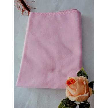 Imagem de Soleil Manta Dupla Face para Bebê, Artesanal, Soft e Tricoline 100% Algodão, 70x100cm, Infantil. (rosa)