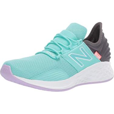 Imagem de New Balance Tênis infantil Fresh Foam Roav V1 com cadarço, Tidepool leve, 5.5 Big Kid