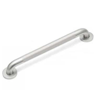 Imagem de ACEDSGN Barras de apoio de chuveiro de 61 cm para idosos, barra de apoio de aço inoxidável de níquel escovado de 3 cm para banheiro, corrimão de segurança serrilhada antiderrapante para parede de vaso