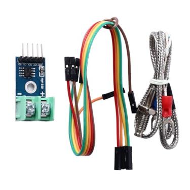 Imagem de KIMISS Conjunto de Módulo Termopar Tipo K Com Sensor de 50 CM - Sensor de Temperatura Multifuncional para Experimentos, Prototipagem e Aplicações Automotivas