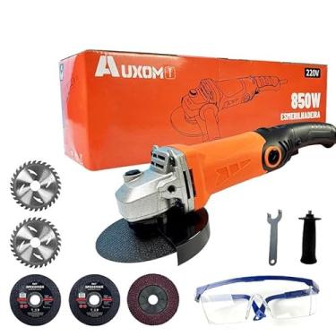 Imagem de AUXOM Esmerilhadeira Angular 850W 220V - 4.1/2" (115mm) para Corte e Desbaste com Lixadeira, 6 Velocidades Ajustáveis até 11000 RPM, Ferramenta Elétrica Profissional para Metal, Concreto e Madeira