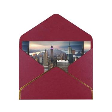 Imagem de SKKNT New York Fashion City Print Cartões comemorativos para todas as ocasiões, convites de festa de aniversário de casamento, 12,7 x 15,2 cm