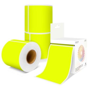 Imagem de Etiquetas de mudança de casa de 7 x 12 cm, 4 rolos, 1000 adesivos, etiquetas de caixa de embalagem grande, adesivos retangulares coloridos de inventário para suprimentos de mudança codificados por