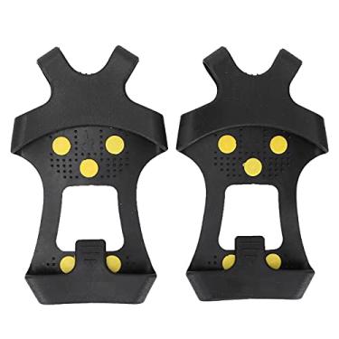 Imagem de CUYUNA Ice Cleat Spikes Crampons Anti Slip 10 Studs de aço Caminhada Tração Snow Grips Grampos (S)