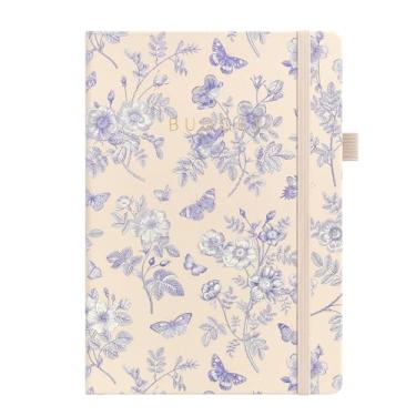 Imagem de &And Per Se Agenda de orçamento, caderno de orçamento mensal com rastreador de despesas, planejador financeiro sem data e livro organizador de notas - tamanho A5, capa dura (flores azuis)