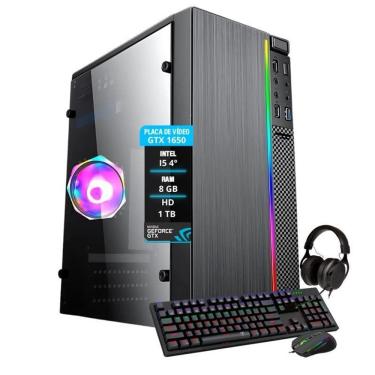 Imagem de Pc Gamer Intel I5 4º Geração Gtx 1650 Mem. 8Gb Hd 1Tb
