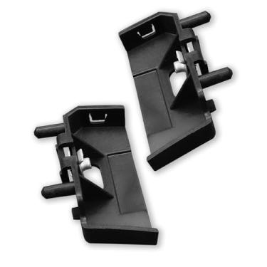 Imagem de QNHEAY Suporte de montagem de para-choque dianteiro adequado para Dodge para Ram 1500 2009-2020, suporte de para-choque lateral esquerdo e direito substitui 55277481AD 55277480AD, preto