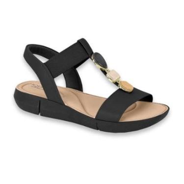 Imagem de Sandalia Feminina Modare Ortopédica Elástico Conforto Ref: 7199.103-Feminino