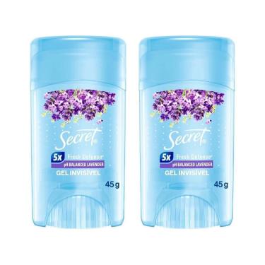 Imagem de Desodorante Antitranspirante em Gel Secret - Invisible pH Balanced Lavender 45g 2 Unidades-Feminino