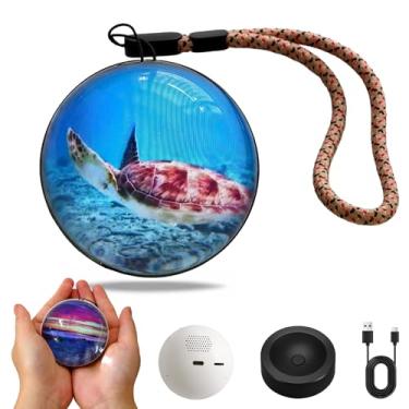 Imagem de Sniegauu Lâmpada de esfera de memória, leitor de vídeo de bola de cristal, esfera digital de 4 GB com foto/vídeo, esfera personalizada, presente para aniversário, casamento, dia dos namorados (branco)