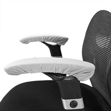 Imagem de GLOGLOW Capas de Apoio de Braço para Cadeiras de Escritório, Protetor Elástico Elástico de Poliéster Com Alta Resiliência para Cadeiras de Mesa Universais, Evita Arranhões, Toque Macio, (Cinza)