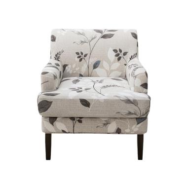 Imagem de NILUOH 2 capas de cadeira para sala de estar, almofada em T, tecido de poliéster elástico, macio e durável, adequado para cadeira larga de 70 cm, protetor de móveis