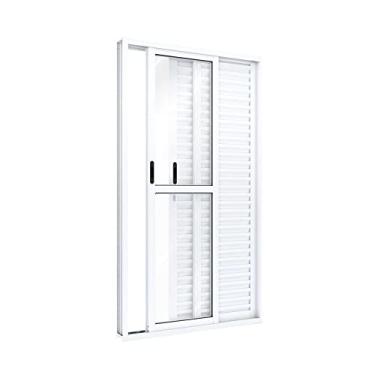 Imagem de Porta Balcão de Correr Lateral em Aluminio 213x120x12cm Direita