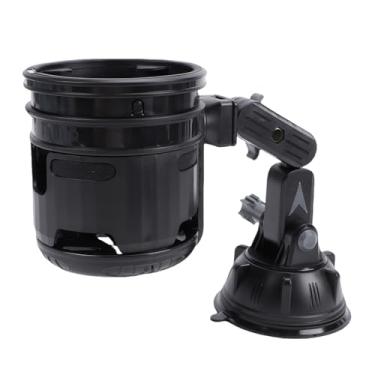 Imagem de RiToEasysports Porta-copos para Carro, Porta-bebidas para Carro, Copo Duplo Dobrável, Suporte para Garrafa de água Ajustável para Veículos Com Base de Ventosas Fortes para o Pára- do Painel,