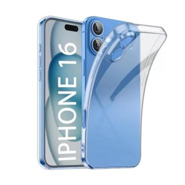 Imagem de [GL CASES] Capa iPhone 16 Slim Clear Anti Impacto Reforçada Silicone Transparente Case Flexível Capinha Apple iPhone 16 Anti Choque Encaixe Preciso Com Proteção Para Câmera e Tela