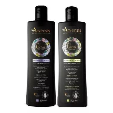 Imagem de Kit Arvensis Cachos Naturais Creme Ativador 500 Ml 2 Itens