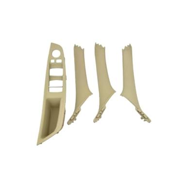 Imagem de Compatível com BMW série 5 F10 F18 520i 525i 528i 530 2010 2011-2016 Acessórios para carro 51417225851 51417225852 Apoio de braço da porta interna direita esquerda do carro(4PCS Oyster)