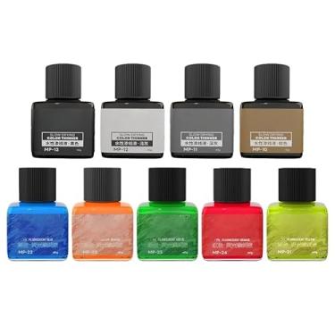 Imagem de MP-10~MP-29 40 g Tinta de revestimento de painel à base de água para painel de construção de modelos, cor de destaque de linha (Hobby Tools) (MP-10, 11, 12, 13, 20, 21, 22, 23, 24 (9 frascos))