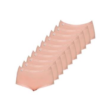 Imagem de Kit com 10 Calcinhas Alta Star Max Triumph 24649, Marrom, 46