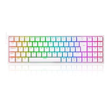 Imagem de Teclado Mecanico Gamer Redragon Pollux RGB, Switch Brown, Layout 75%, ABNT2, - K628-RGB-W (PT-BROWN)-Unissex