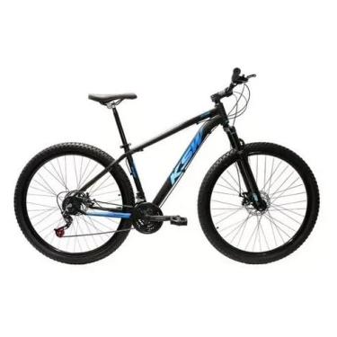 Imagem de Bicicleta Aro 29 Bike Mtb Ksw Gti 24v Marchas Alumínio Disco (Preto/Azul, 17)