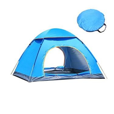 Imagem de AkosOL Tenda automática instantânea para 3 a 4 pessoas, barracas de praia portáteis à prova de vento à prova de vento, protetor solar UV para jardim doméstico/acampamento/pesca lindo cenário
