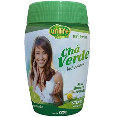 Imagem de Chá Verde Instantâneo Sabor Limão Unilife 220g