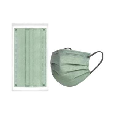 Imagem de Máscara Facial Descartável Colorida De 3 Camadas (50-200 Unidades) Par