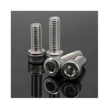 Imagem de 10 Parafusos De Soquete Sextavados De Aço Inoxidável M4 304, Parafusos Allen De 6-40mm Para Fixação De Alta Resistência(35mm)
