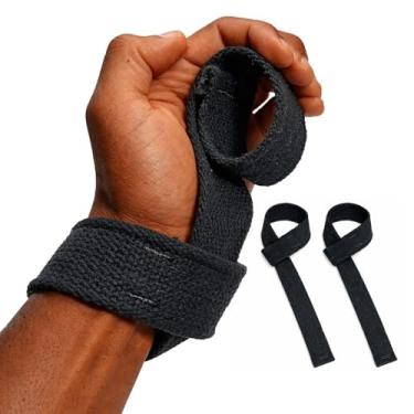 Imagem de 2 Strap Munhequeira para Musculação e Levantamento de Peso, Par com 2 Unidades, Academia Suporte para Pulso e Barra, Tala Strep Lifting