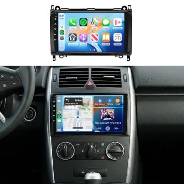 Imagem de Rádio estéreo 4G + 64G para Mercedes Benz W169 W245 B160 B170 B180 B200 W639 Vito Viano W906 Sprinter, tela sensível ao toque IPS de 9 polegadas/Android 13/CarPlay/Android Auto/DSP32 EQ/GPS/WiFi/5.1