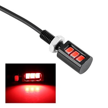 Imagem de Vroomoto 3 lâmpadas LED para carros, com luzes brancas, azuis, vermelhas, amarelas, ajuste universal para motocicletas e carros, material de alumínio, 12 V (luz vermelha)